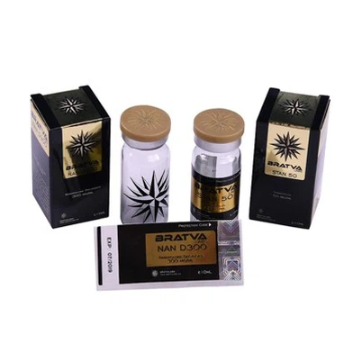 20 ml hetteglass med sterilt vann til injeksjon